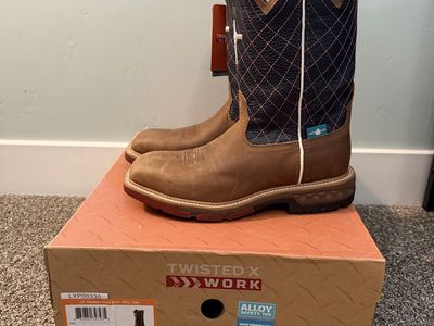 NEW Twisted X Steel Toe Boot Size 7D