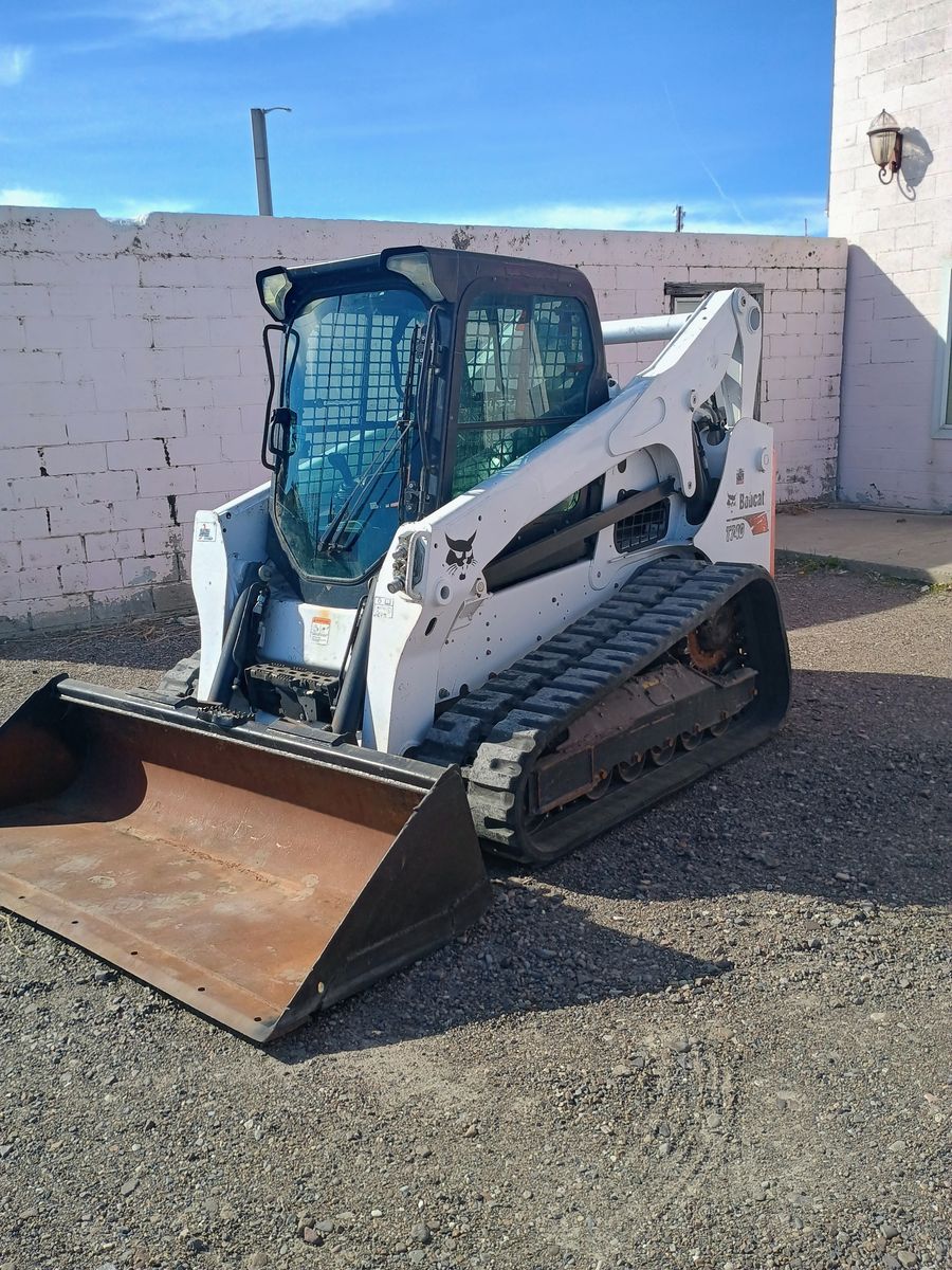 2021 Bobcat T740 Skid Steer Track Loader Crawler Aux Cab Diesel