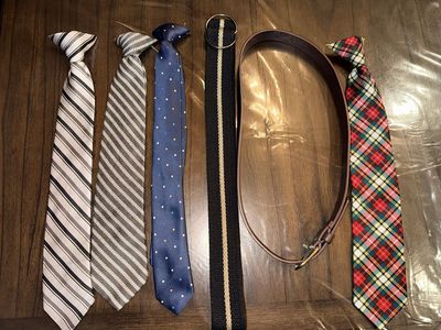 Boys 8-10 Year Old Ties and Belts $5 each