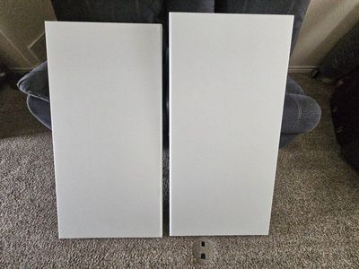 Custom White Acoustic Panels (Set of 2) - Sound Dampening for Home Studio or Office