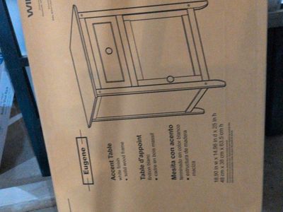 White accent table