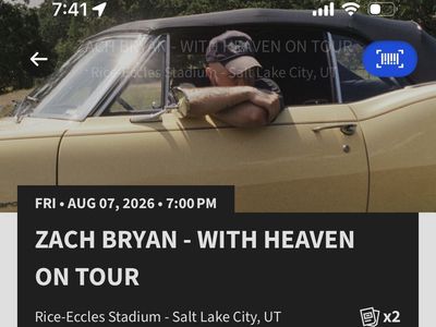 Zach Bryan SLC Tickets (2)