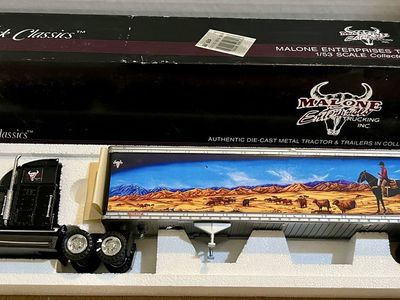 Malone Enterprises Trucking 1/53 Scale Die-Cast Metal Tractor & Trailer Collector Series