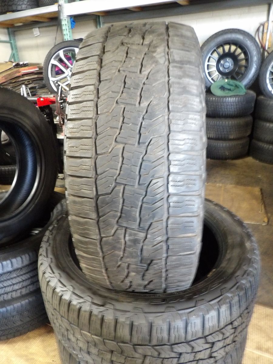 265/50R20 FALKEN WILDPEAK A/T TRAIL PAIR OF TWO USED TIRES