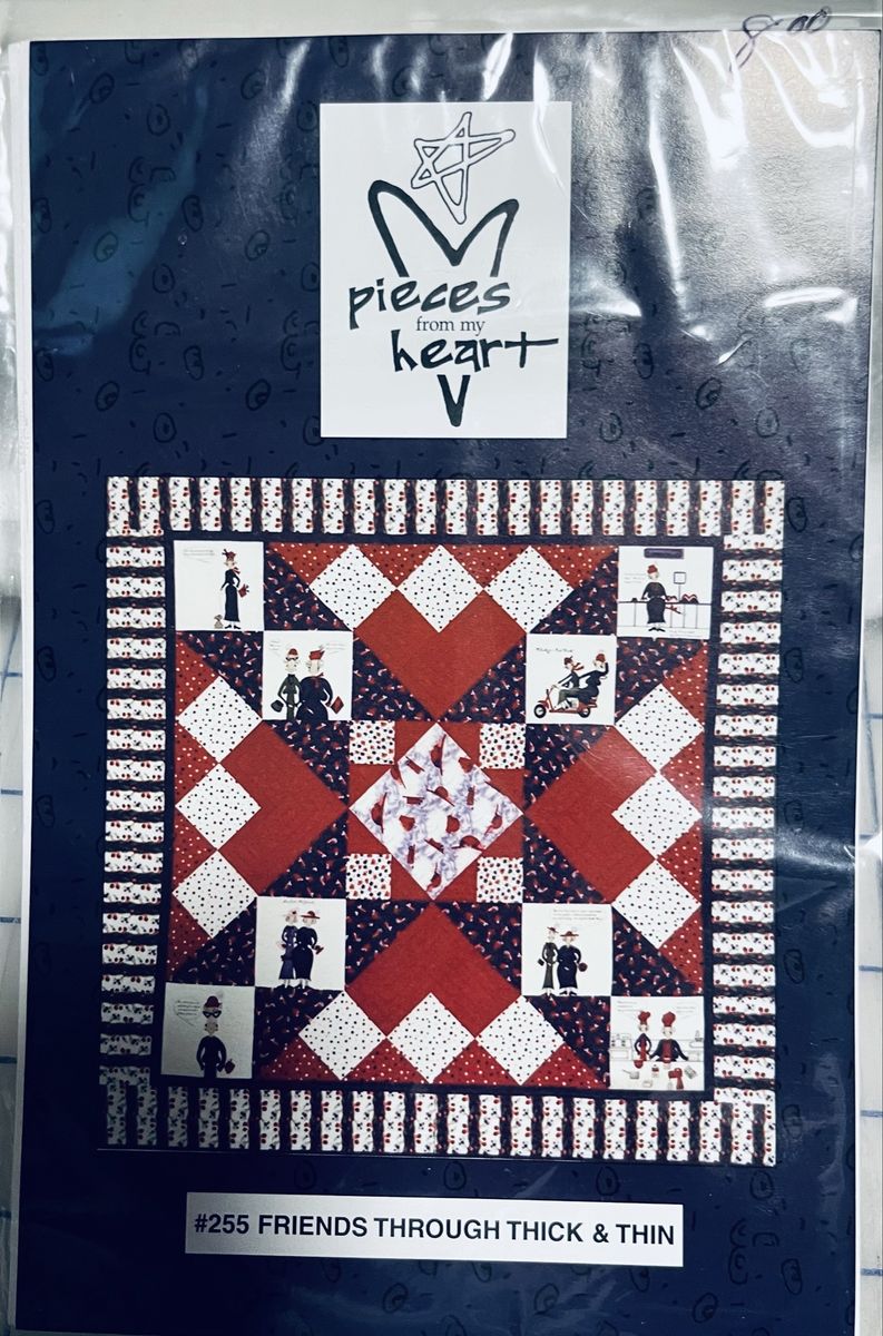 FRIENDS THROUGH THICK & THIN panel &  pattern