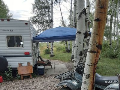 Portable Blue Canopy Pop-Up Awning - 10x10ft Collapsible Sun Shade for Outdoors