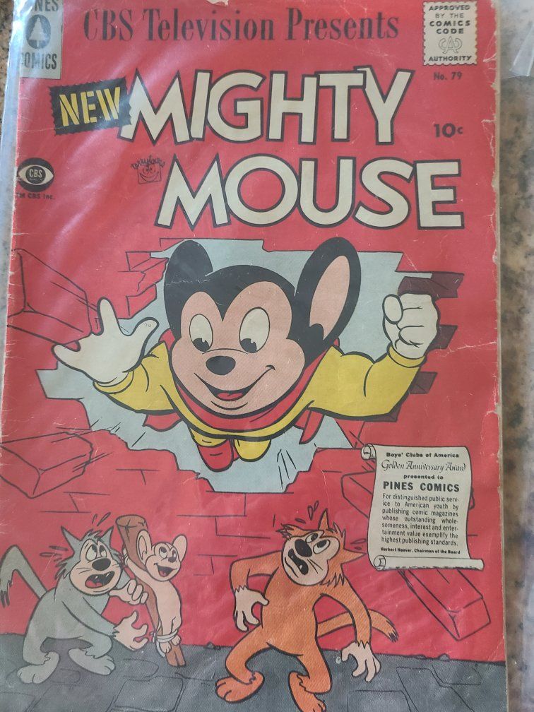 Vintage New Mighty Mouse No. 79 Comic Book CBS Television Pines Comics