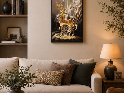Ethereal Stag – Original Diamond Painting by Sasha Fang (New)