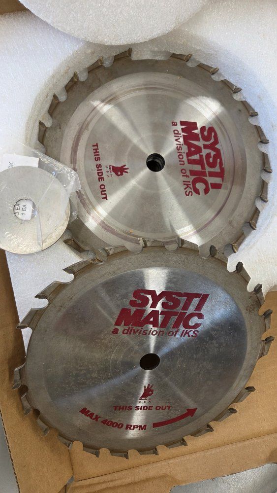 Systimatic Commercial Dado Set 22 Tooth Carbide Blades - Precision Cutting Technology
