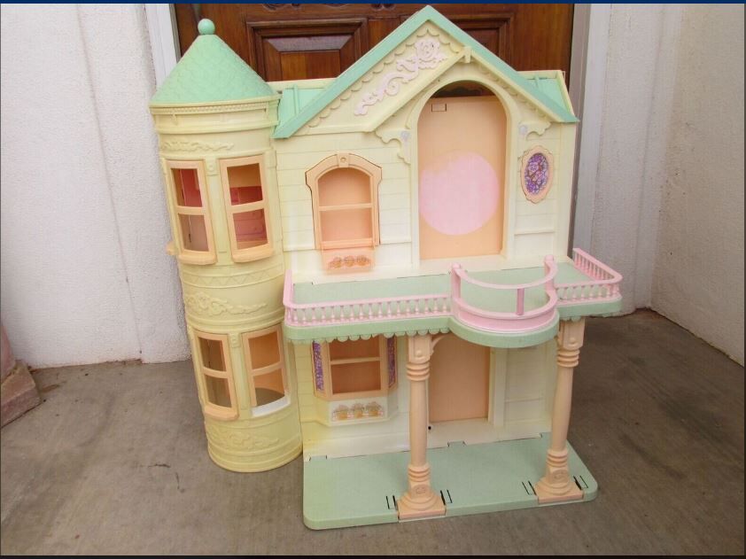 Vtg 1998 Barbie "Deluxe Dream House" Dollhouse Needs TLC