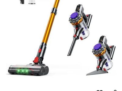 Cordless Vacuum Cleaner, 550W 45KPA 65Mins Vacuum
