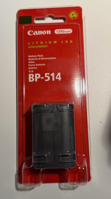 Canon BP-514 BP511 7.4 Volt Li-ion Digital Camera Battery (1500 mAh)