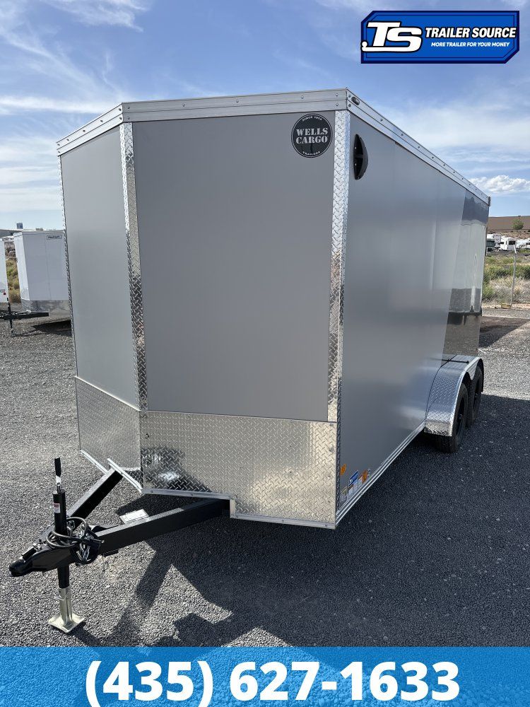 7x16 Wells Cargo Road Force Enclosed Cargo Trailer - 7'0" Interior - 7K GVWR - .080 PolyCor, 2 Tone Color