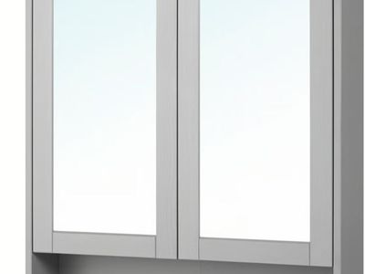 IKEA Hemnes Mirrored Bathroom Wall Cabinet/ Vanity Grey