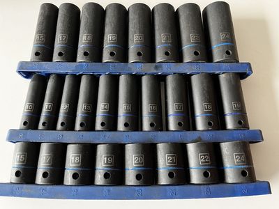 Automotive Tool 3/8 1/2 socket set Heavy Duty impact 10mm - 24mm