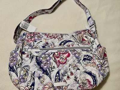 New Vera Bradley Large On The Gold Bag
