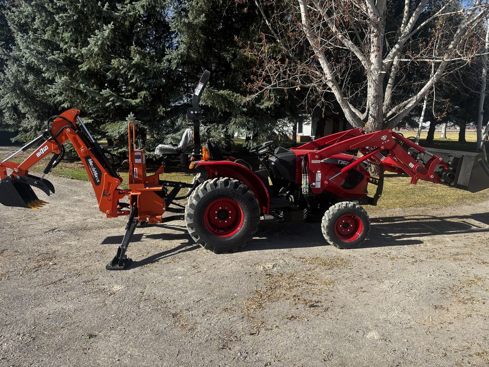 2026 TYM/Branson t3025 tym with 8 ft backhoe