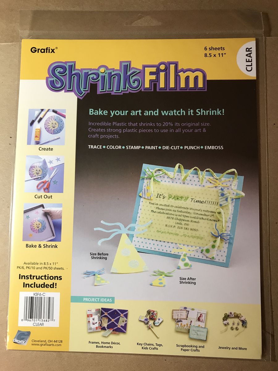 Grafix Shrink Film 9 Sheets