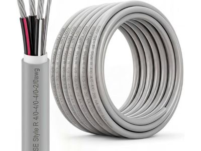 FairySandy 75' 4/0-4/0-4/0-2/0 SER Aluminum Service Entrance Cable 600V Aluminum 4/0 Wire for Mobile Homes & Home Services