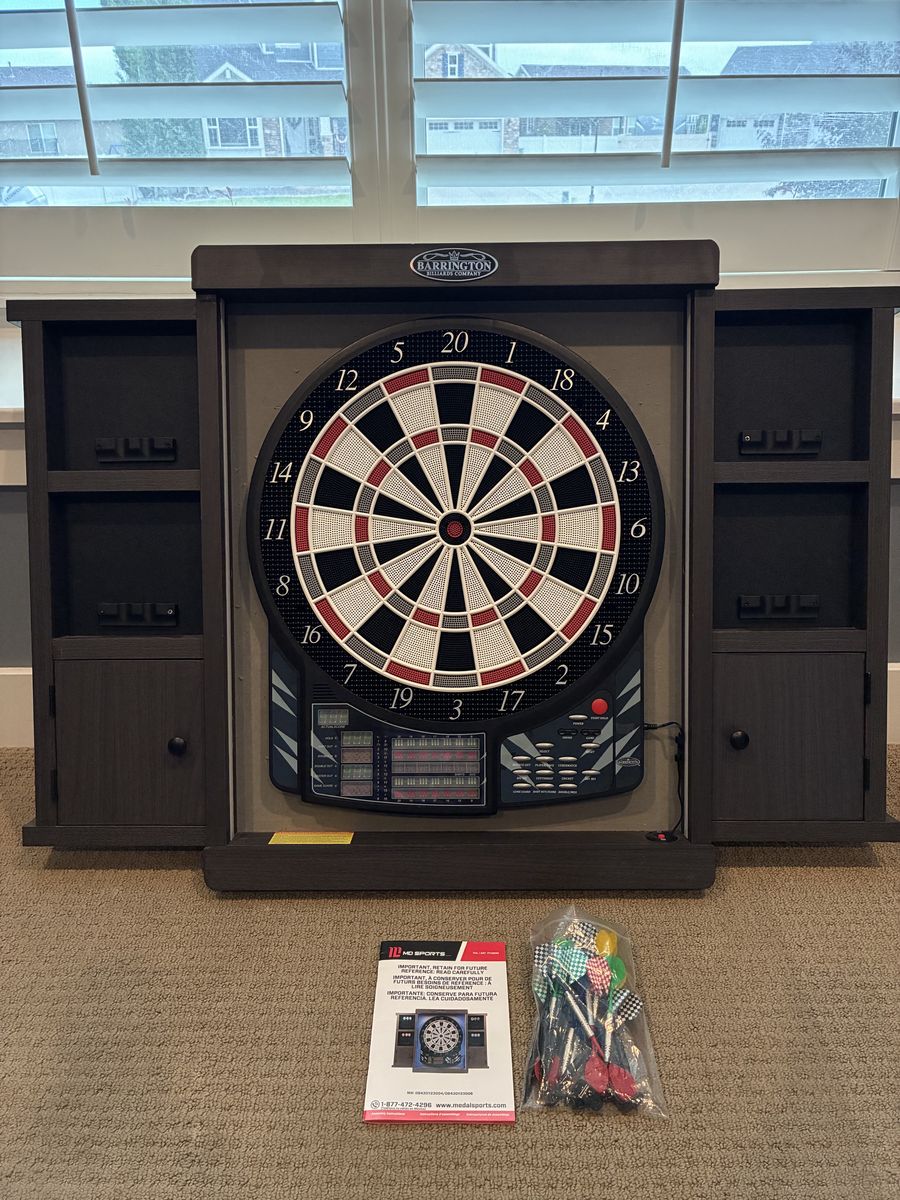 Barrington Electronic Dartboard with Cabinet
