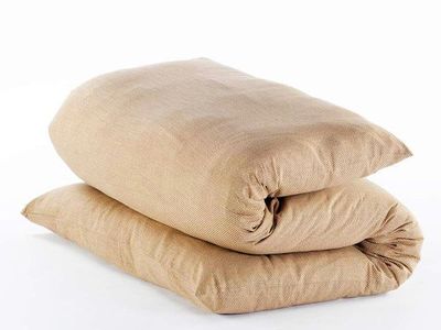 J-Life All-Natural Japanese Futon - 100% Cotton, Flame Retardant, cot size 30” by 75”