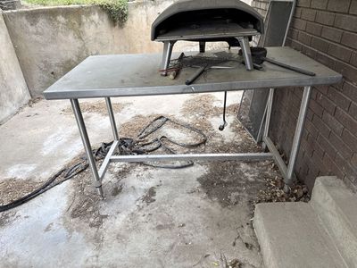 Stainless steel table