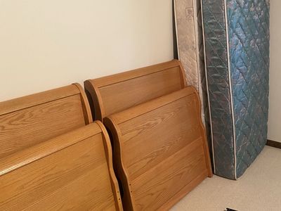 Two twin mattresses