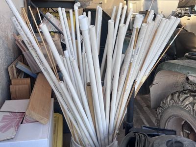 Assorted PVC Pipe Pieces & Conduit - Various Lengths & Diameters for Projects