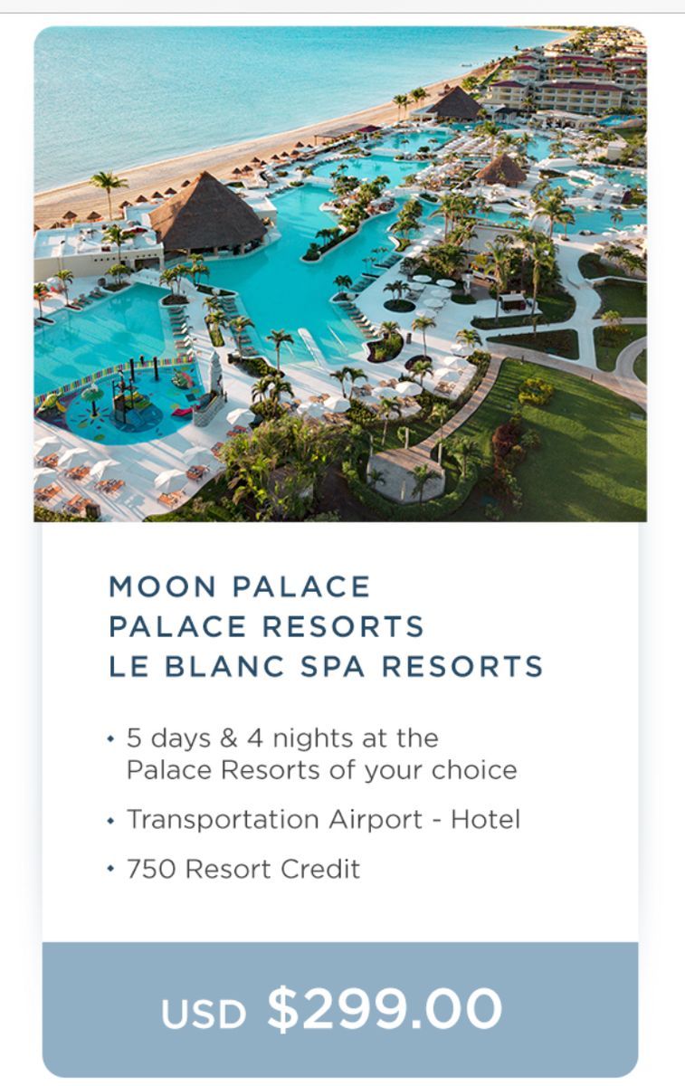 Palace Resort Bounce Back certificates for sale