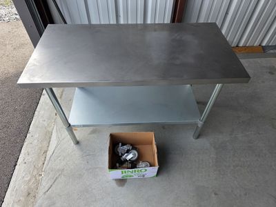 Stainless Steel Table with Casters
