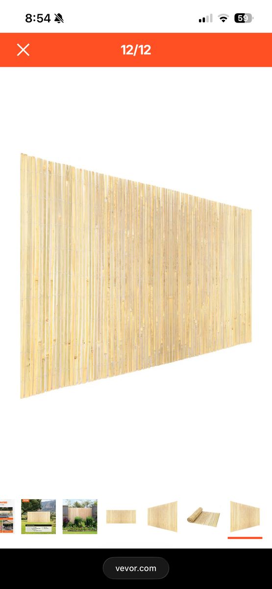 Bamboo Screen 3'x19.6' NEW