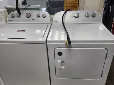 Whirlpool White Top Load Washer & Dryer Set - Gently Used, Great Condition