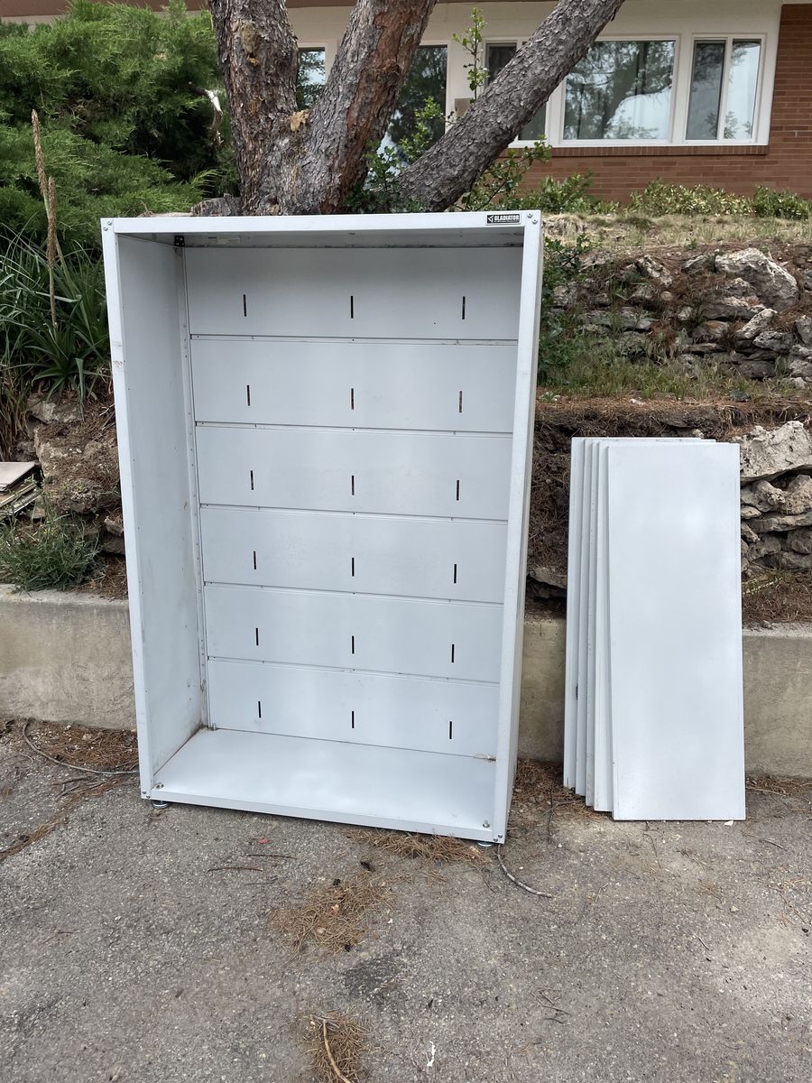 Gladiator metal shelves