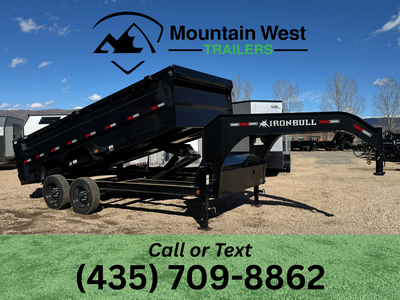 2026 Iron Bull 7X16-16K Gooseneck Dump w/ 3ft Side Walls