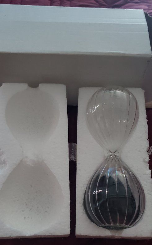 6 minute glass sand timer