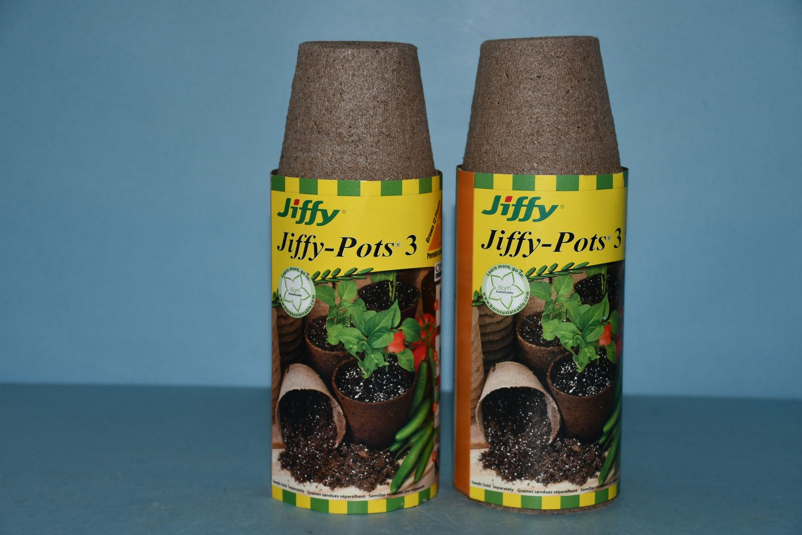 24 NEW 3" JIFFY ROUND PEAT POTS ~ SEED STARTER ~ GARDENING ~ ALL FOR $5