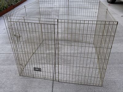 Pet Exercise Playpen 24" W x 36" H Large Metal Dog Fence Crate