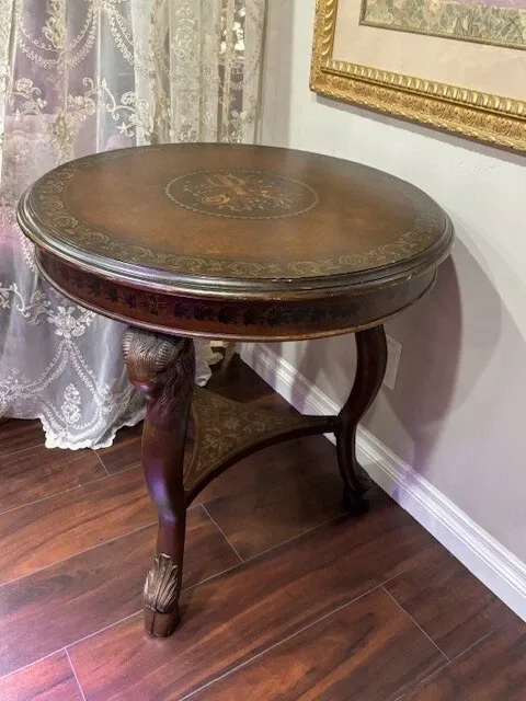 REDUCED! SOLID WOOD Vintage RAM Table 30" x 30" $474!