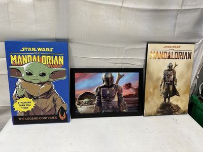 Star Wars the Mandalorian wall artwork