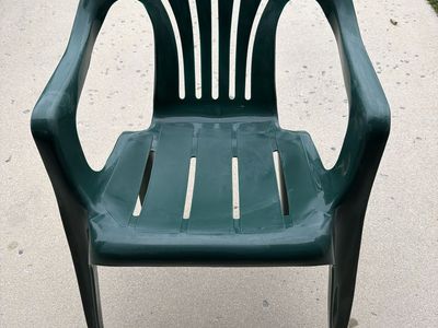 Green Resin Stackable Chairs