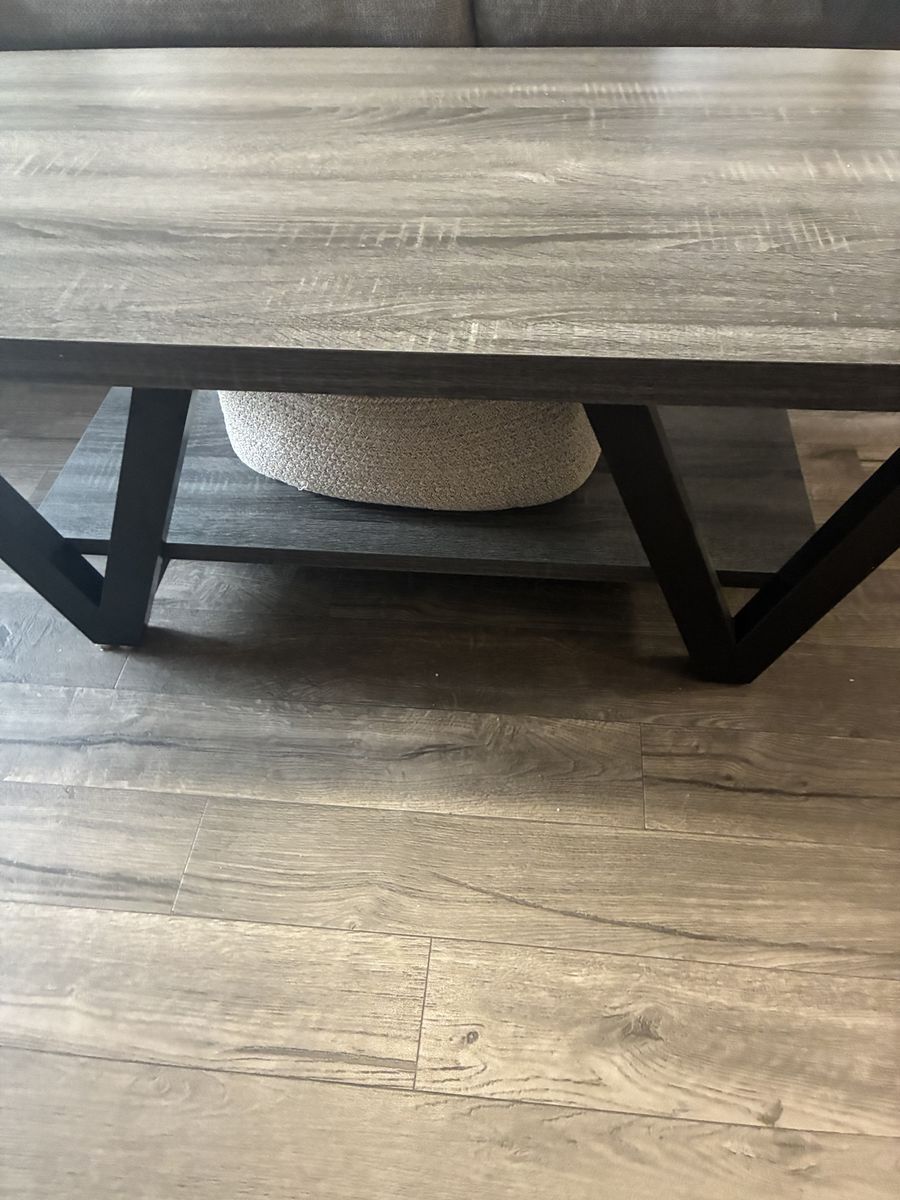 Modern Dark Wood Coffee Table