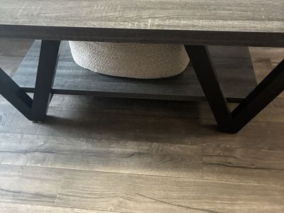 Modern Dark Wood Coffee Table