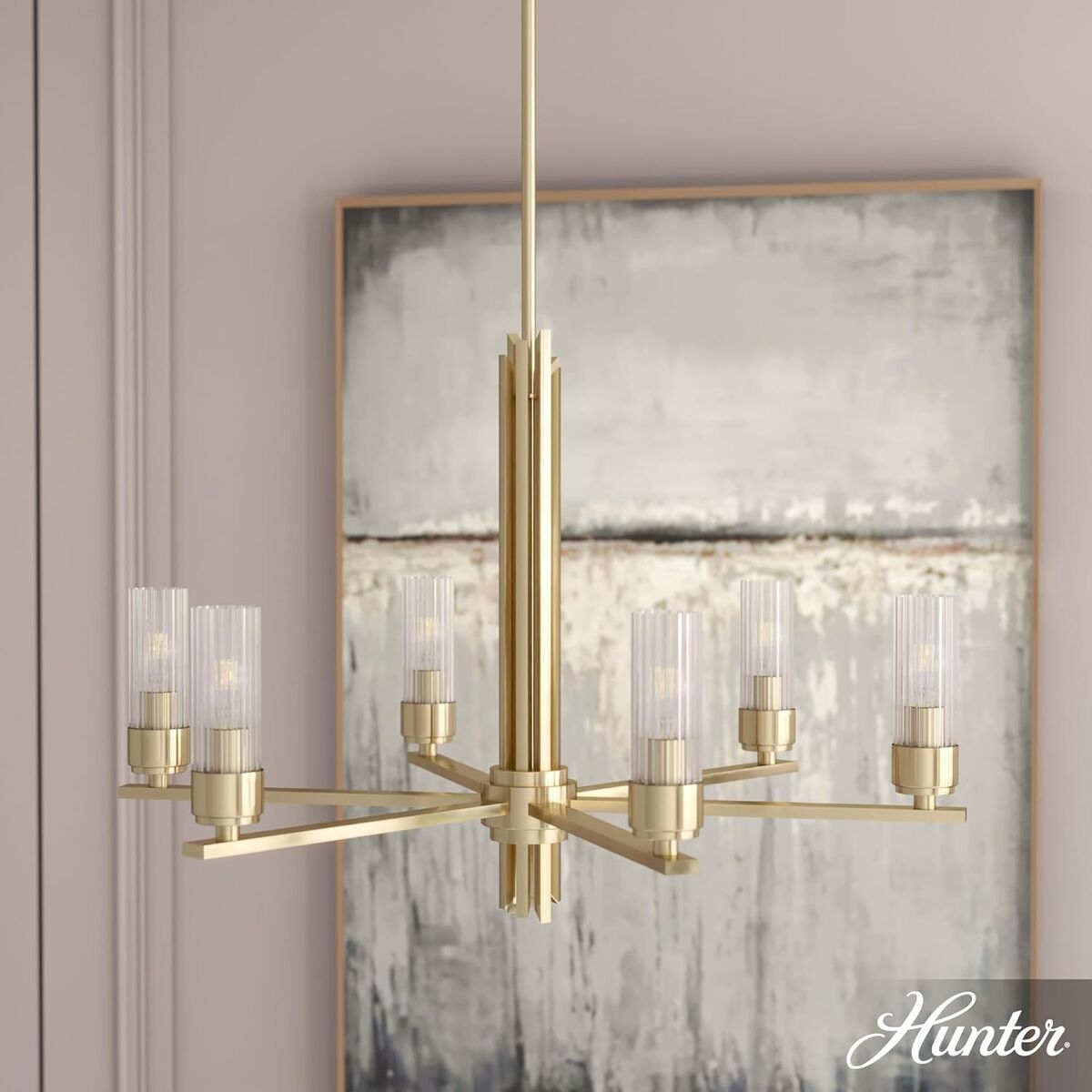 Hunter Gatz 6-light Large Chandelier