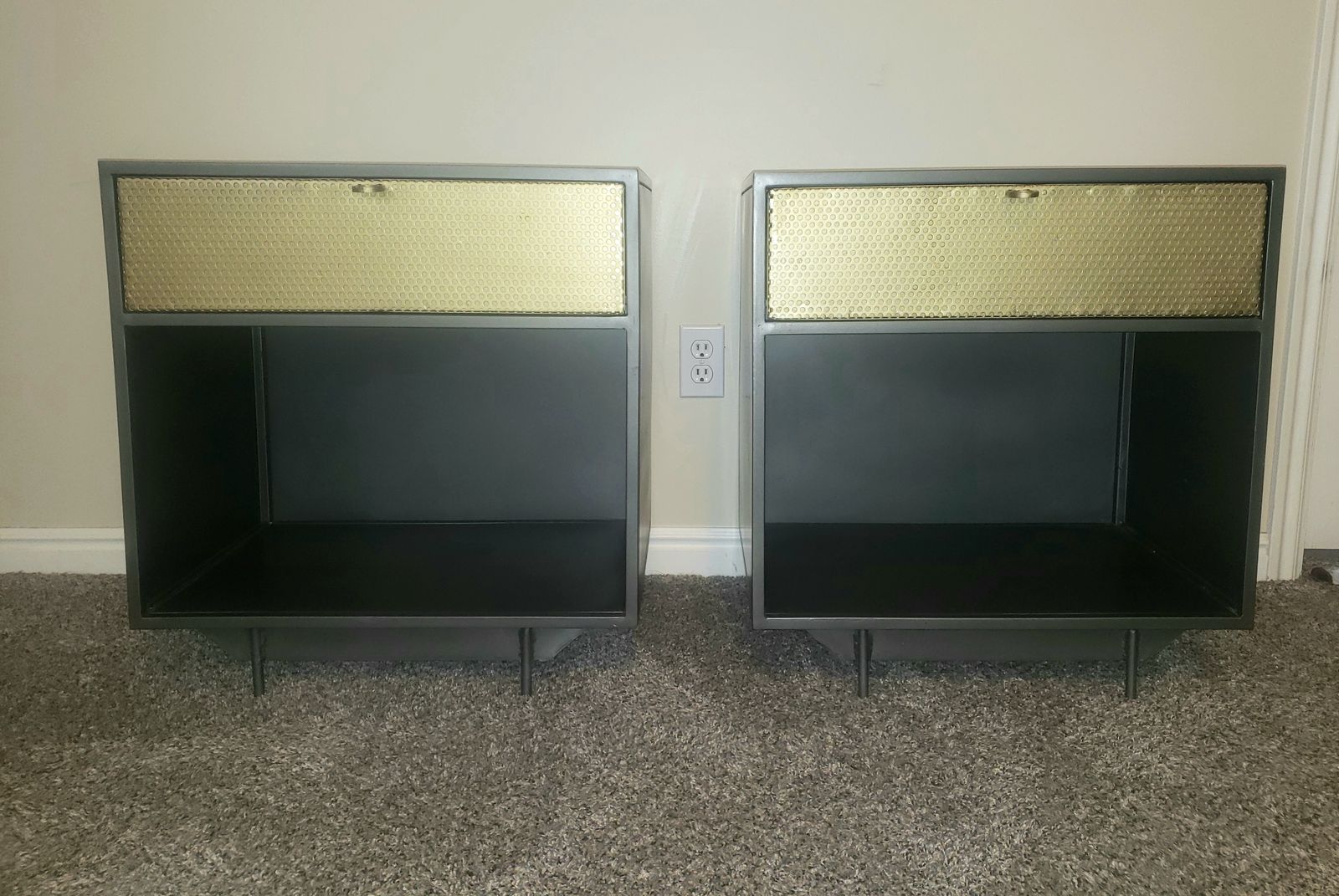 Gunmetal Nightstands