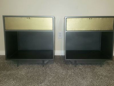 Gunmetal Nightstands
