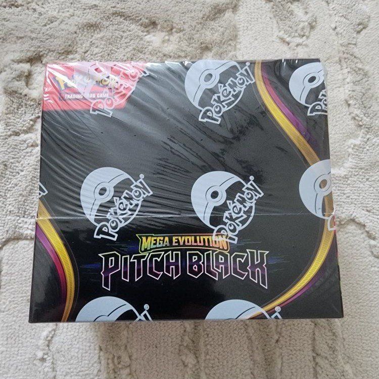 Pokemon Mega Evolution Pitch Black Trading Card Game Booster Box - New, Sealed