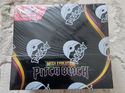Pokemon Mega Evolution Pitch Black Trading Card Game Booster Box - New, Sealed