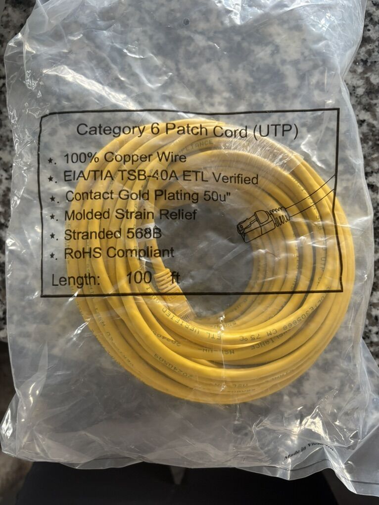 Category 6 patch cord