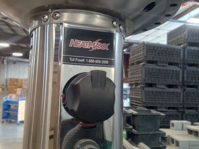 Heatmaxx Outdoor Patio Heater - Stainless Steel, Propane, 48,000 BTU, Freestanding