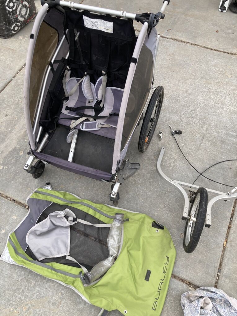 Burley Double Jogger Stroller